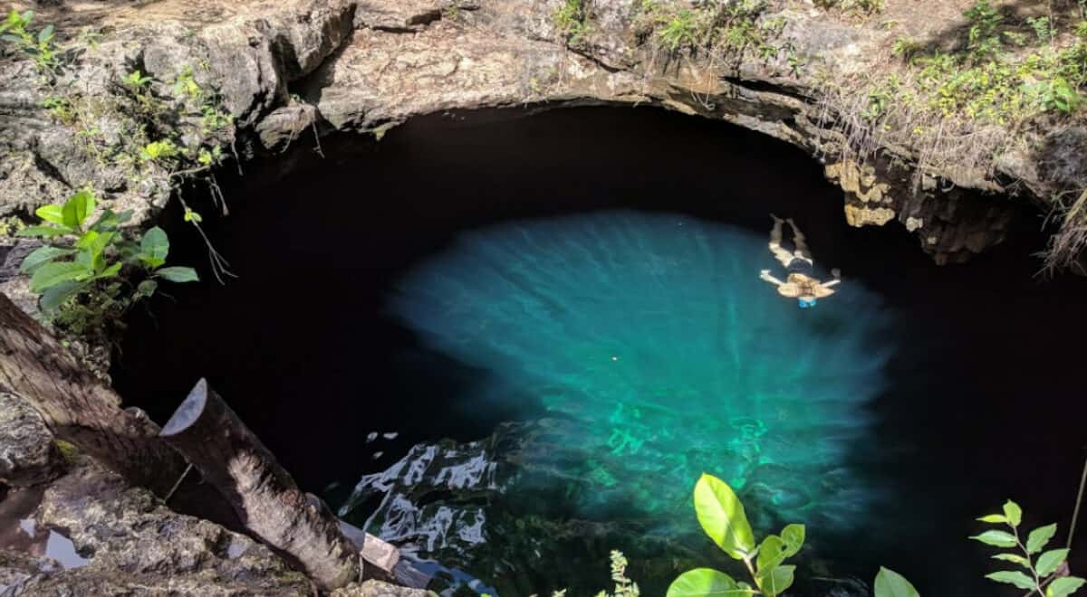 Cenote Calavera - Entrada