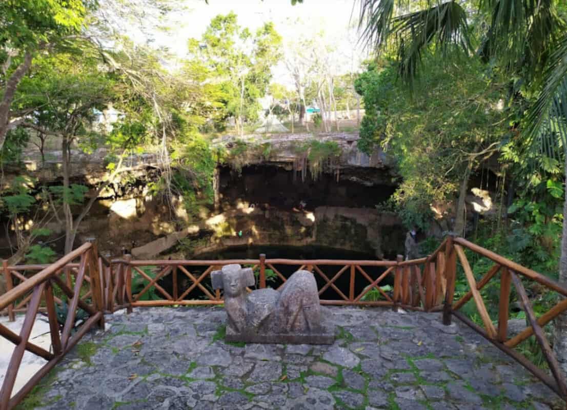 Cenote Zací - Vistas desde el restaurante