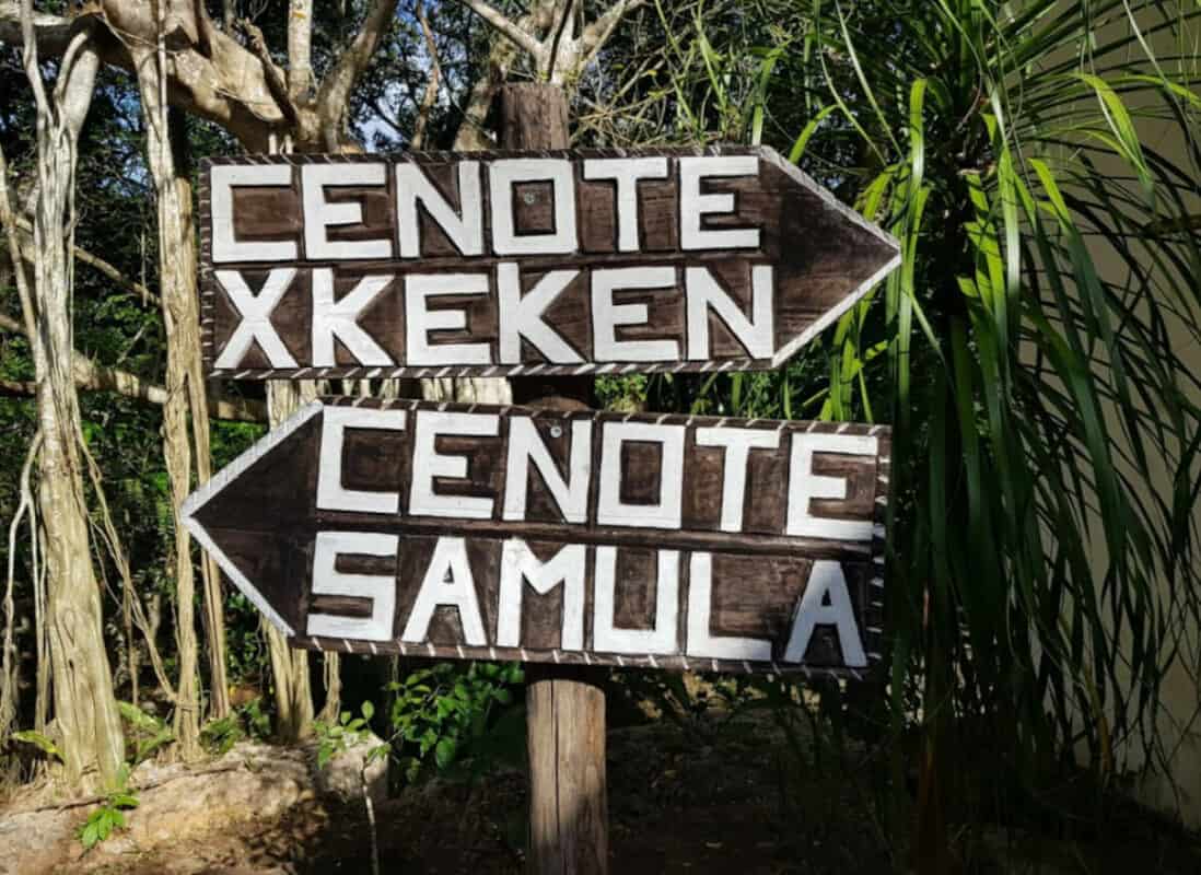Cenote Samulá - Cartel